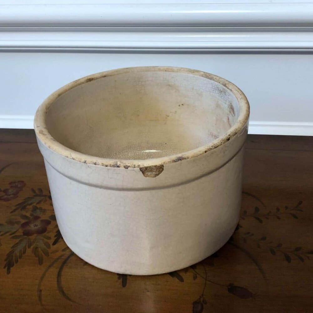 Antique stoneware crock - Pittsburg Pottery Diamond Brand 1 gallon - Picture 5 of 13